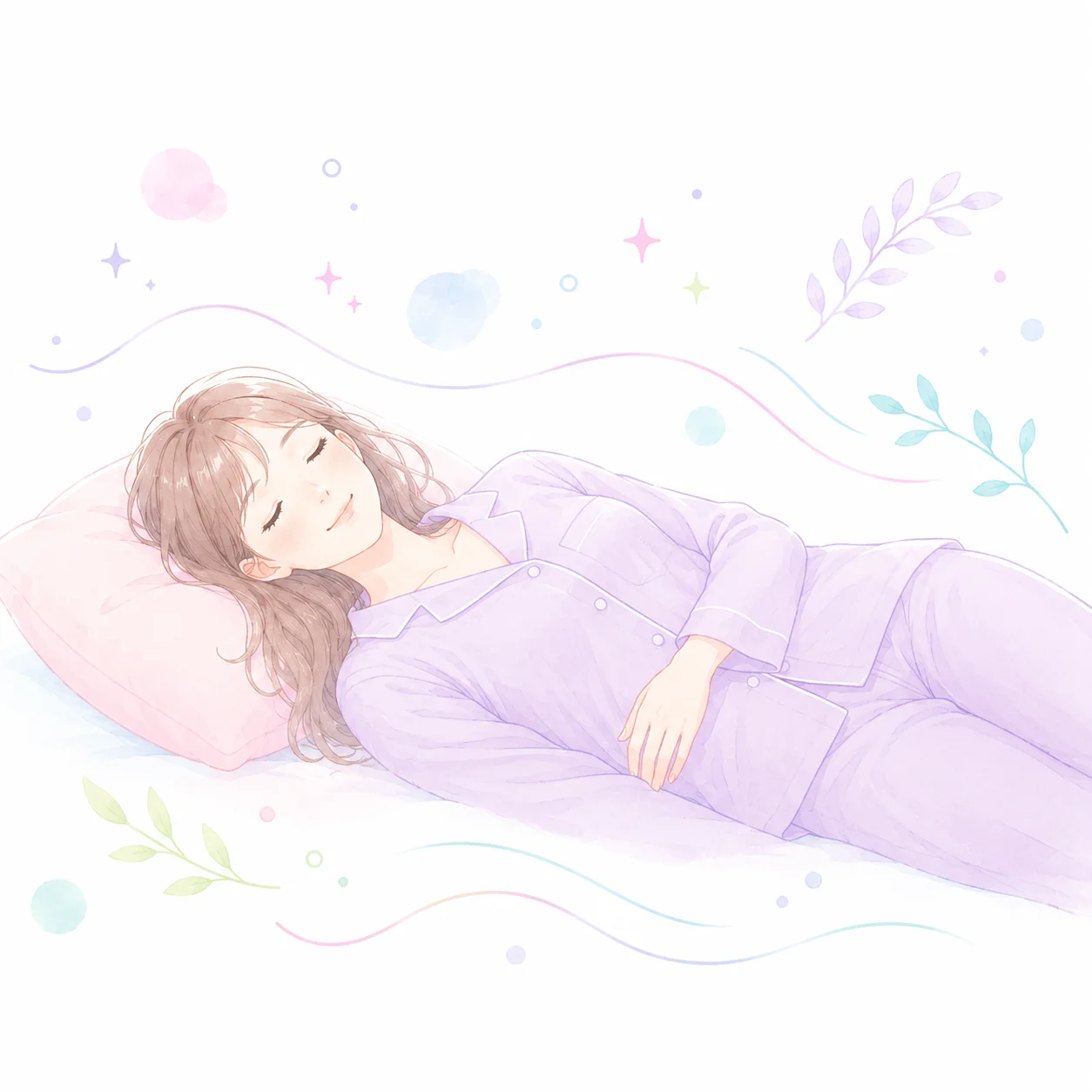 横になるイメージ