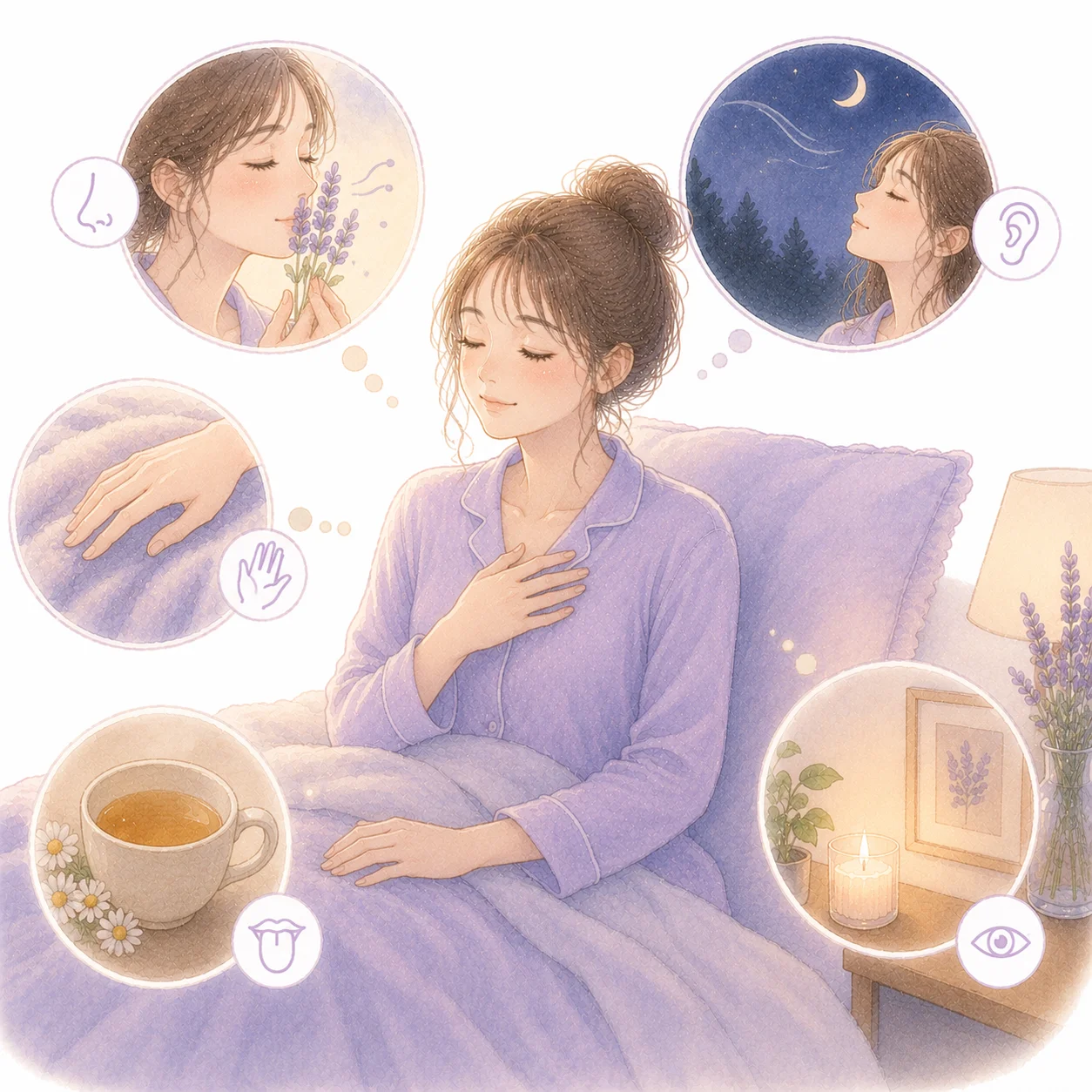 五感に集中するイメージ