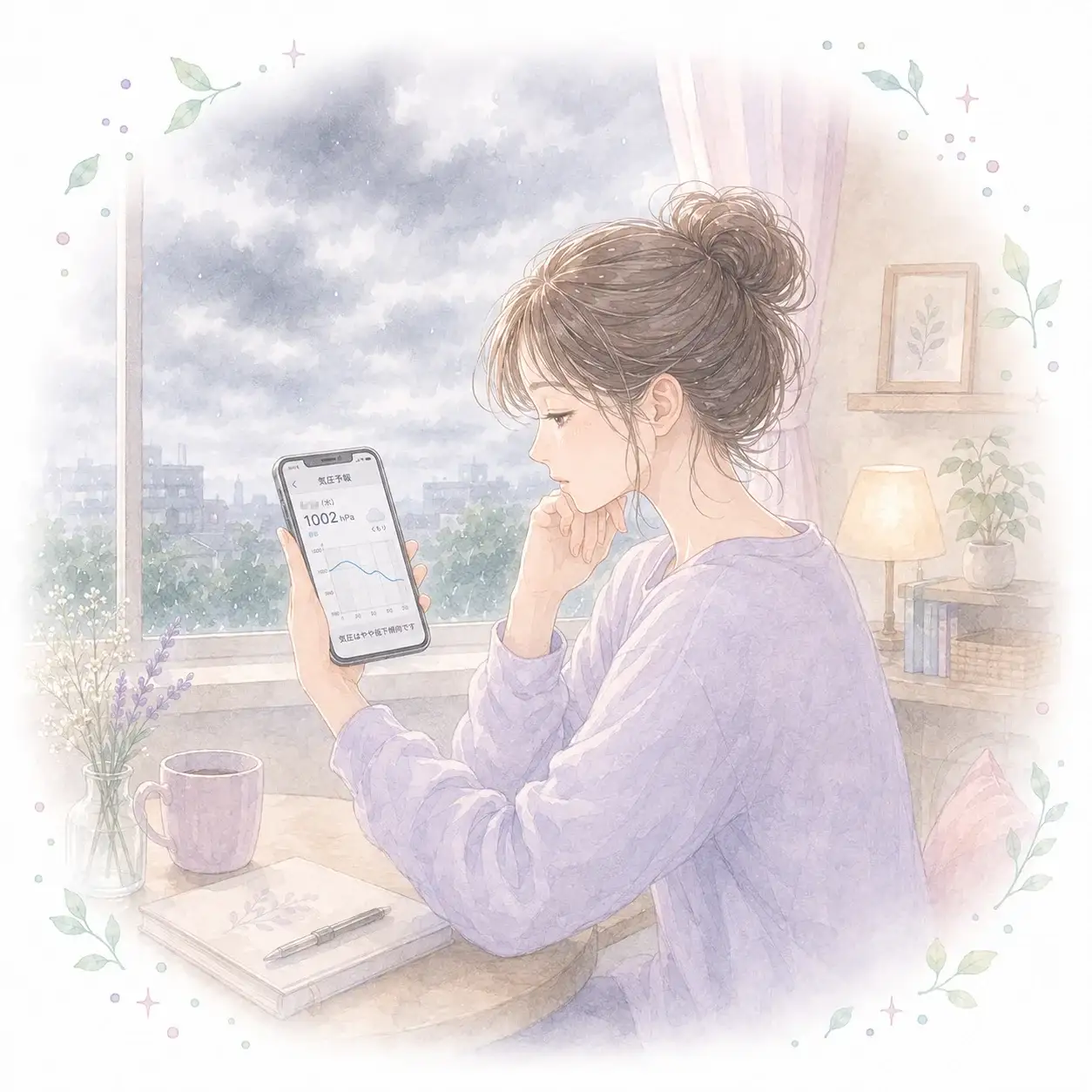 気圧の変化を先に知っておくイメージ